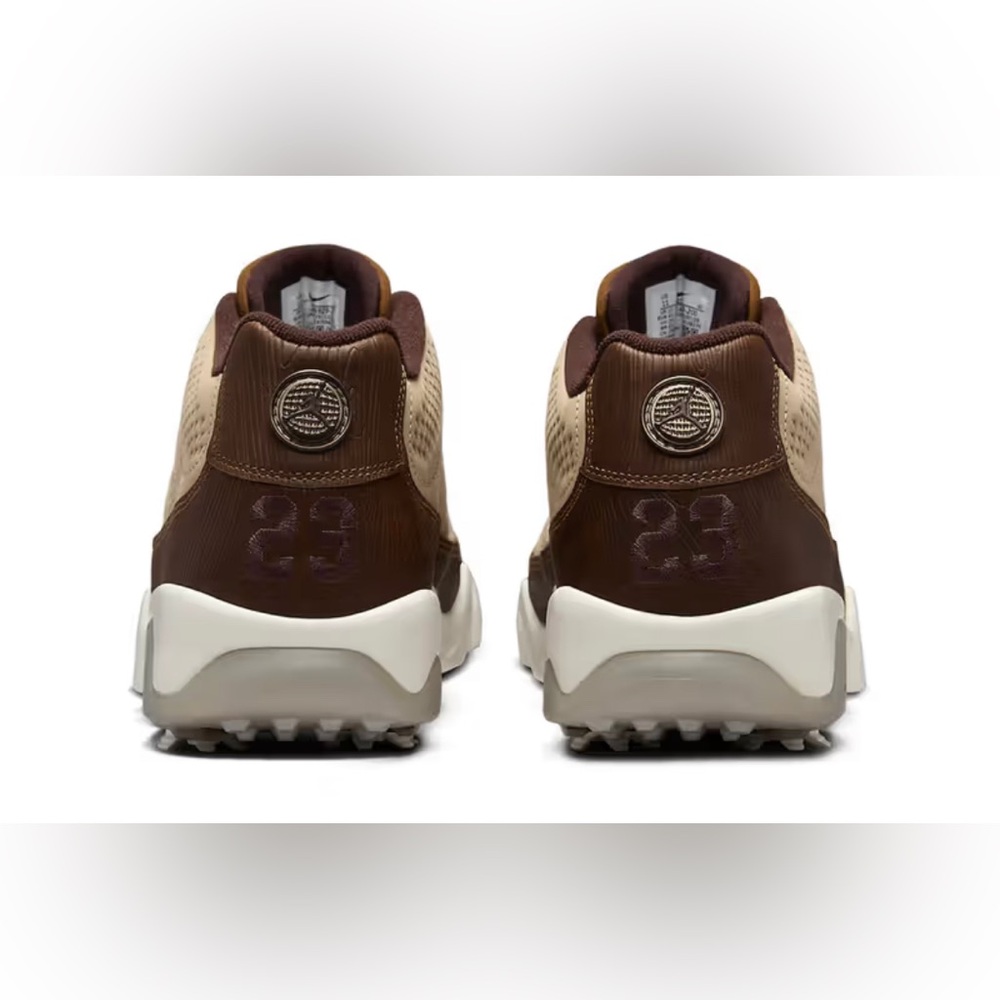Nike Air Jordan 9 Low Golf “Masters” Wood-Grain FN6929-200 - Men Size 12 - NEW - Picture 3 of 13